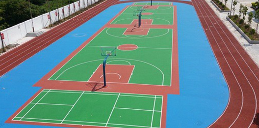 淳安硅pu塑胶篮球场