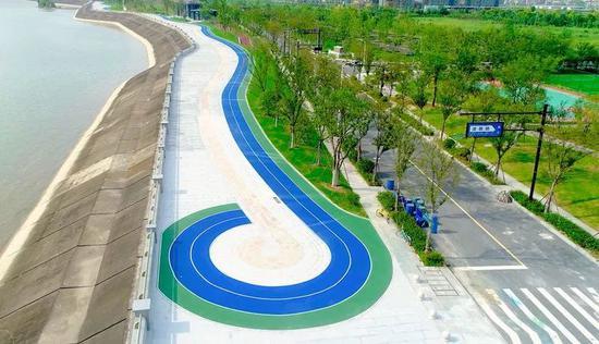 嘉善公园塑胶跑步道